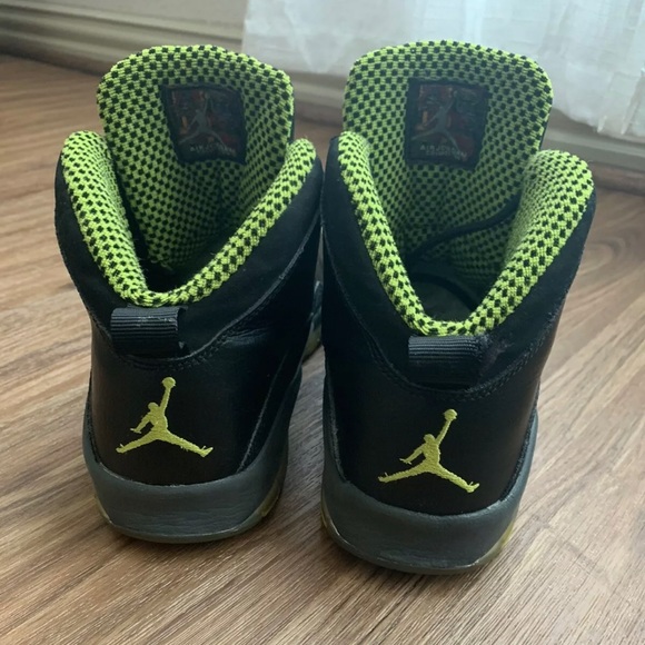 Jordan Retro 10. size 7. “Green Venom” - Picture 3 of 4